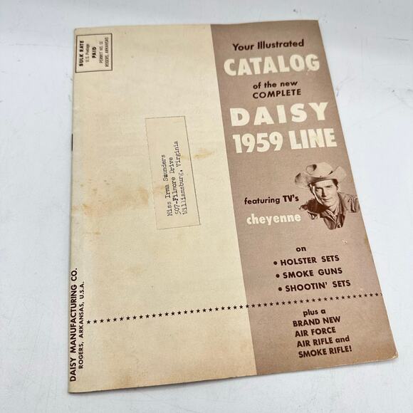 Vintage Daisy 1959 toy air rifle catalog - amazing MCM art ephemera Ads - Picture 3 of 6